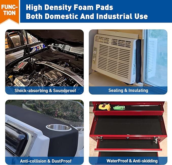 Foam Insulation Neoprene Sheets With Adhesive Multi-Function Soundproof Large