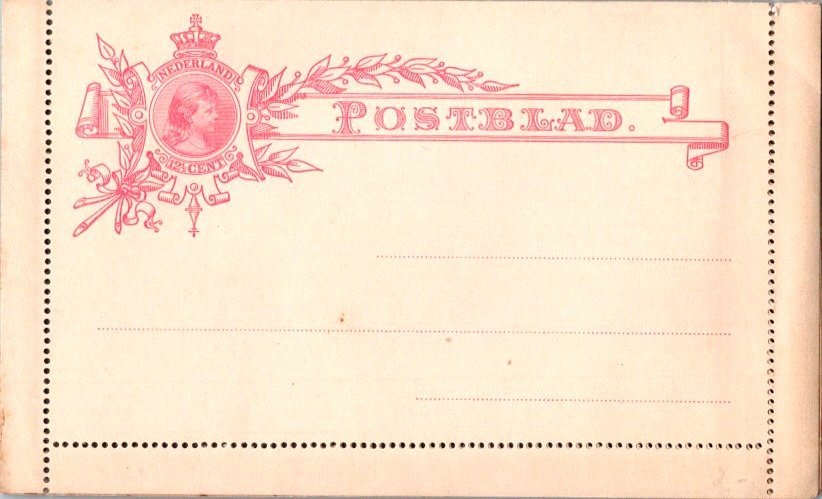 Netherlands Higgins & Gage A3 Unused.