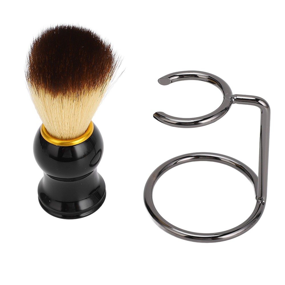 Curved Handle Shaving Brush Set For Comfortable Shaving Experience