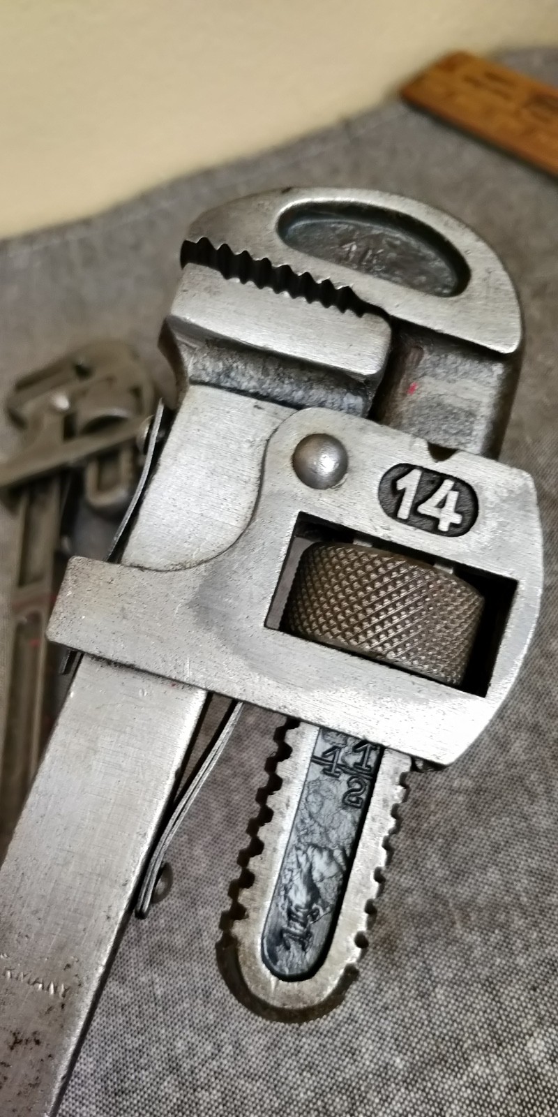 3 vintage German Made Pipe Wrenches