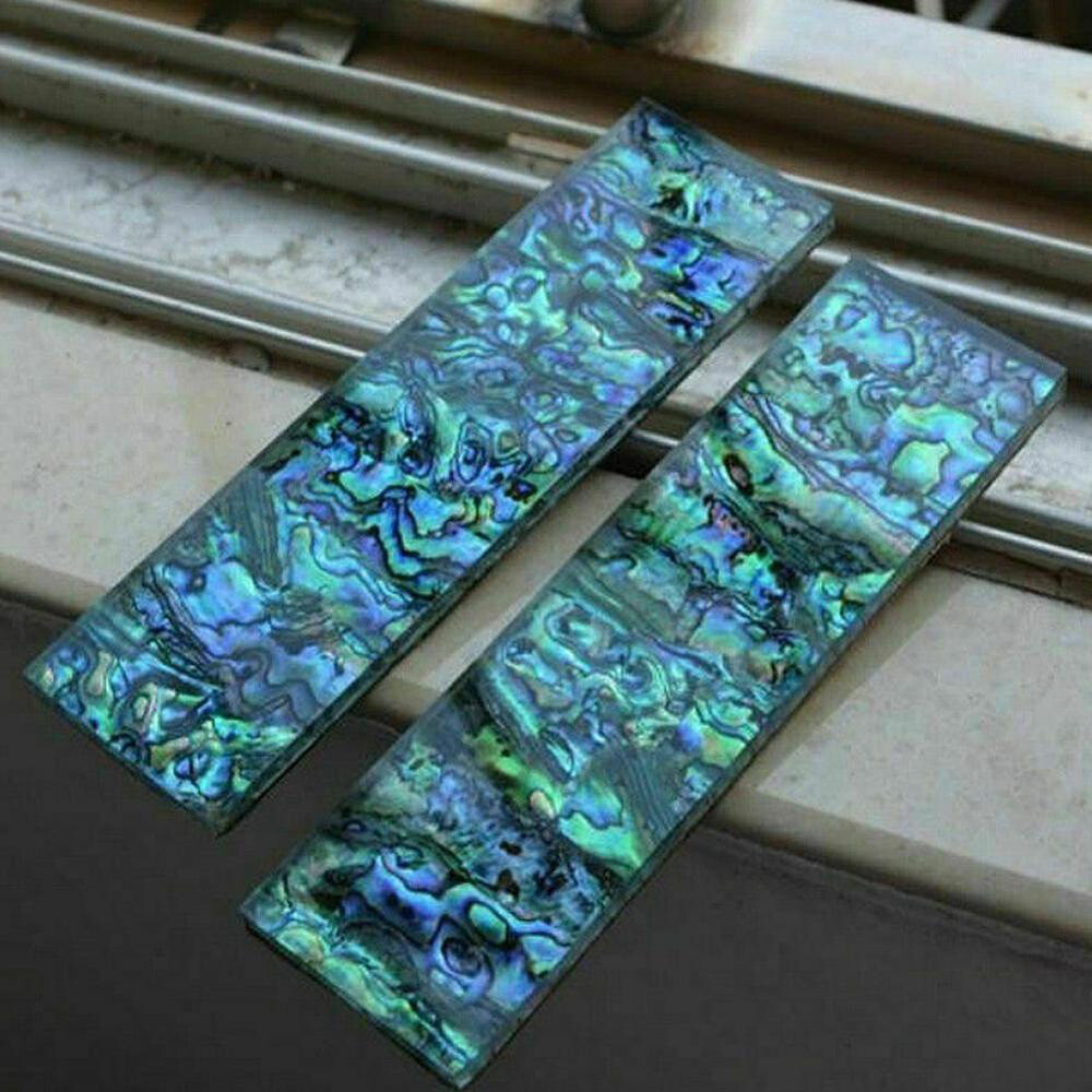 1/2PCS Abalone Shell Knife Handle Acrylic Scale Slabs DIY Making Knives Plate