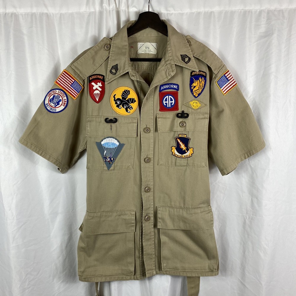 Patched WWII Airborne Veteran 1960s Jacket Patchwork