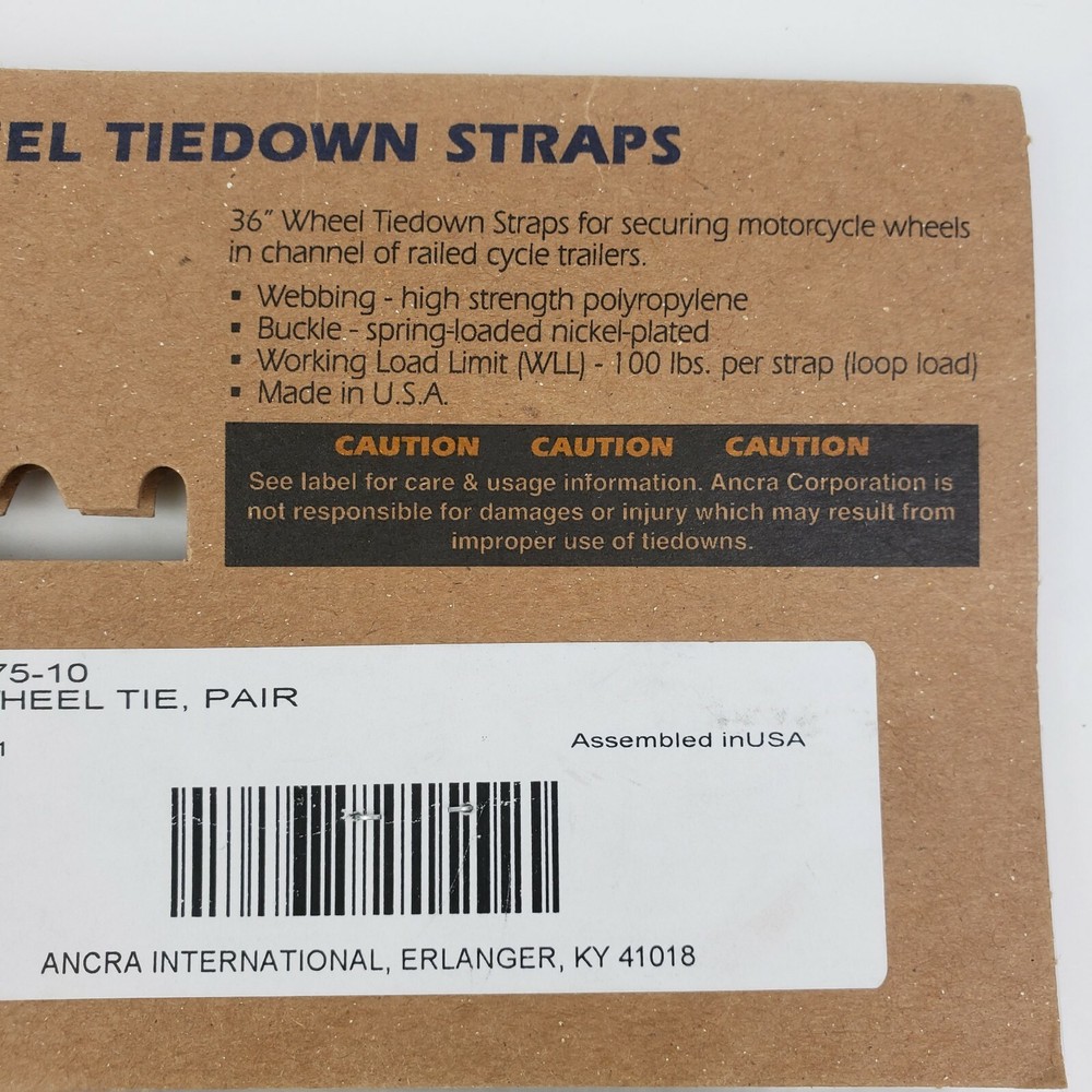 Ancra Wheel Tie Downs Black (41075-10)