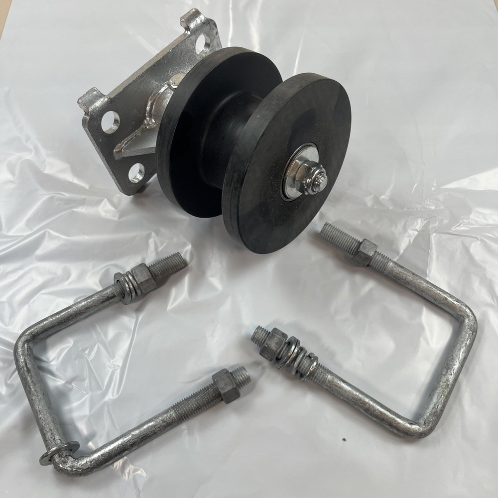 1x Nylon Cantilever Roller 4" Square Post x2" Square Gate Frame Premium Assembly