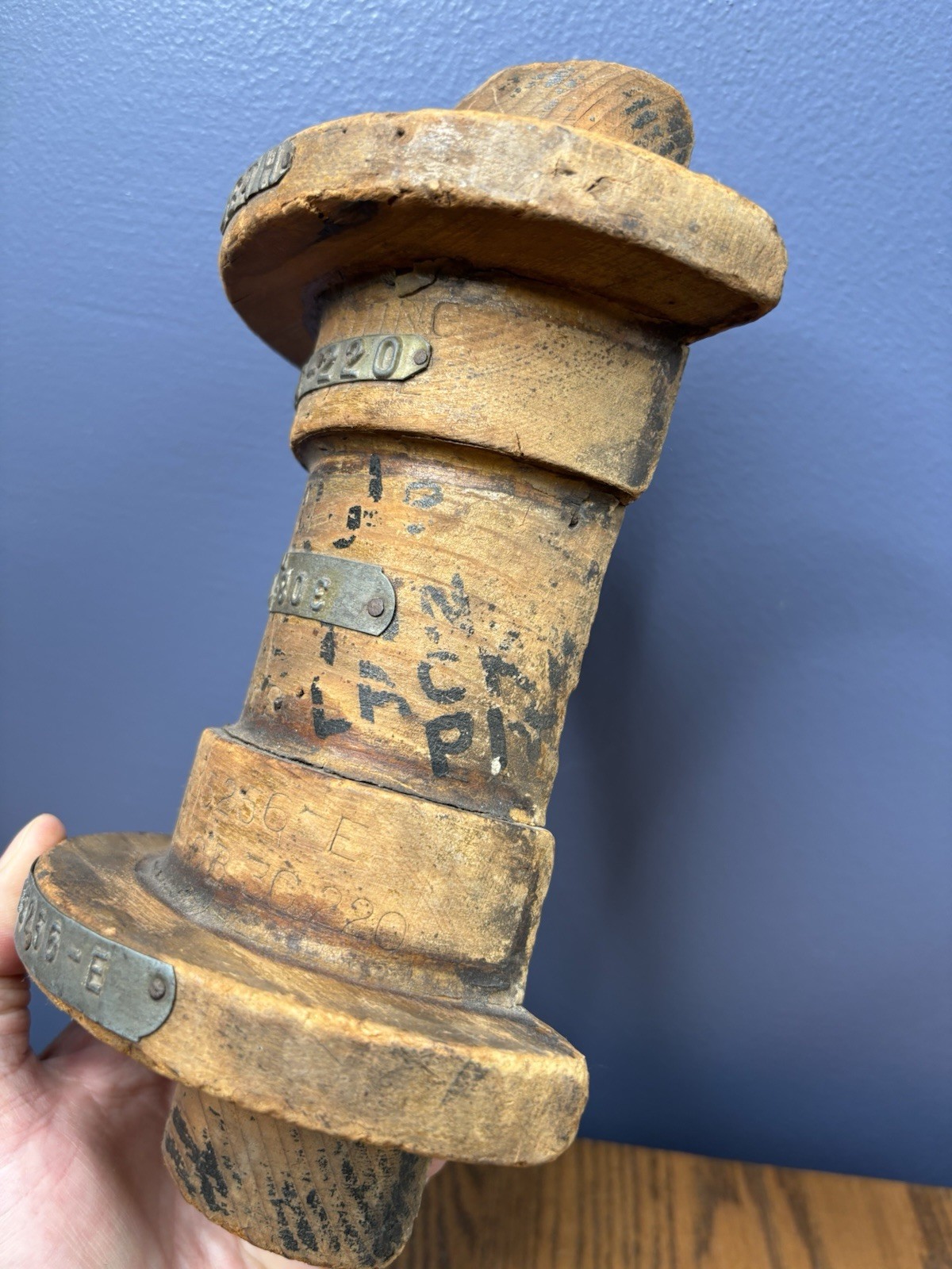 Vintage Industrial Bethlehem Steel Wood Sand Forms For Tool Parts Form Art Mold