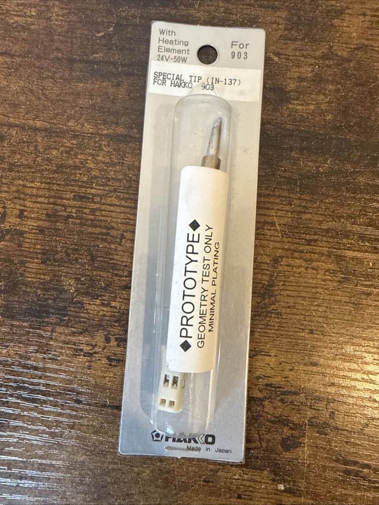 Hakko Special Prototype Tip #137 for Hakko 903 – Brand New Sealed – Samole