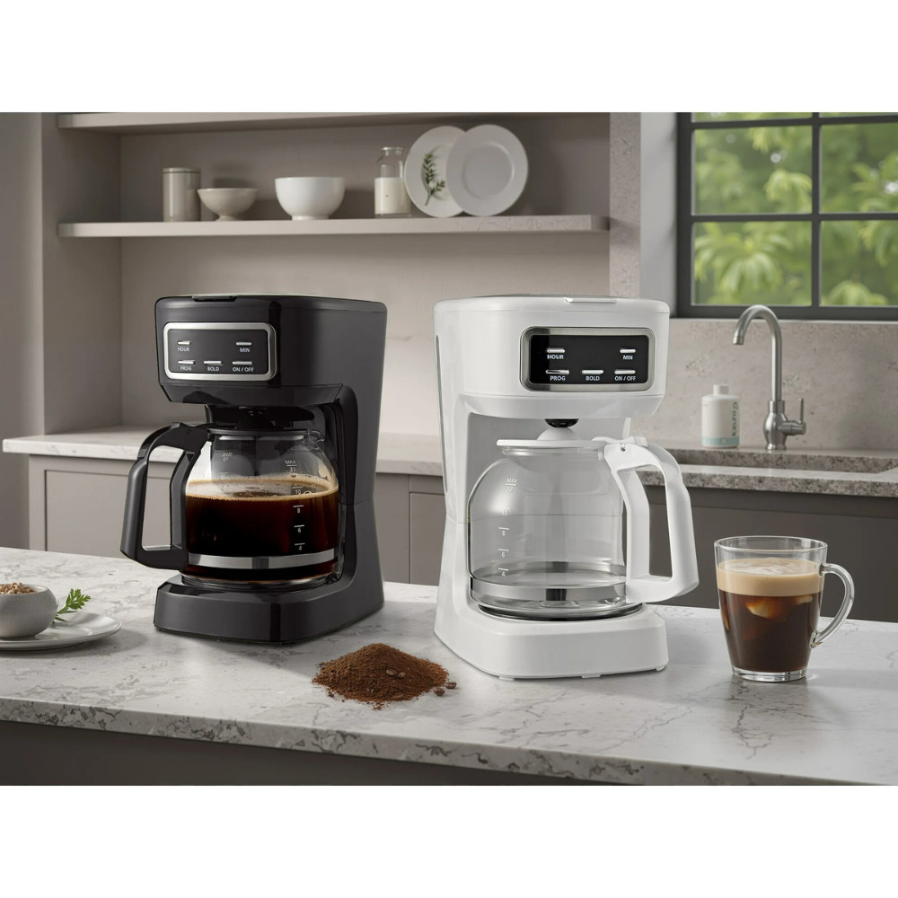 Mainstays 12-Cup Programmable Drip Coffee Maker Black CM1449-UL Auto Shut-Off