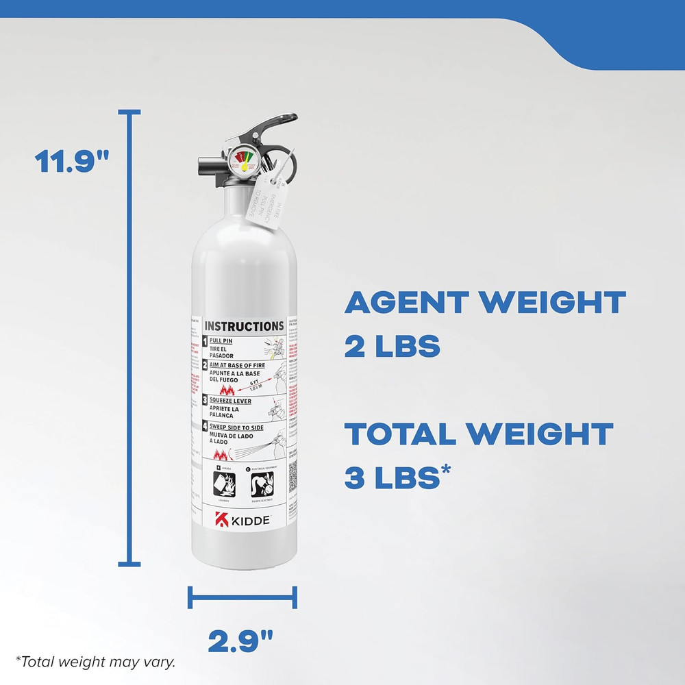 Fire Extinguisher for Boats, Single-Use 5BC