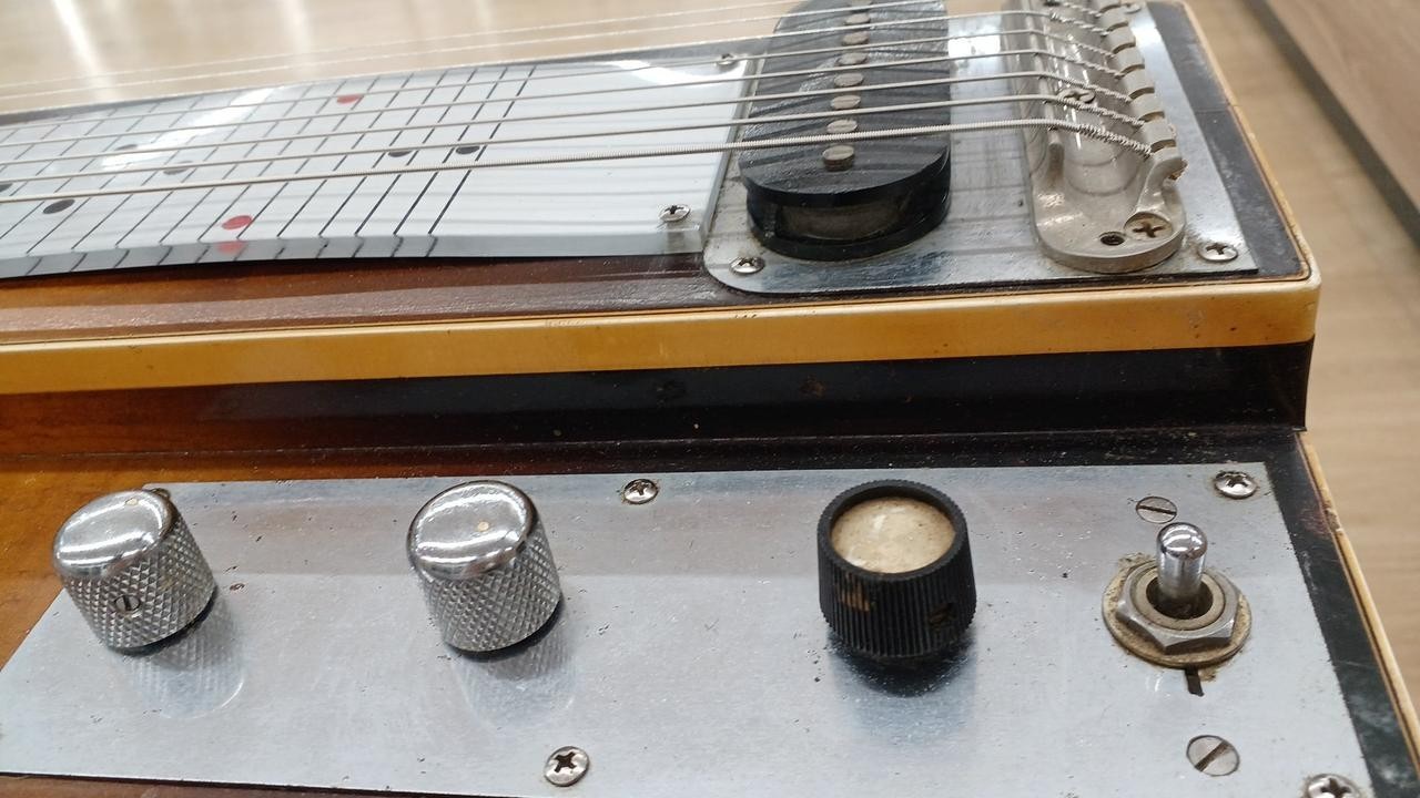 Vintage Gibson Console Grande Double Neck 8-String Steel Guitar w/ Case Japan