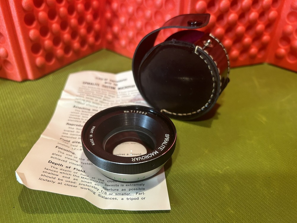 Spiralite Spiratone Macrovar Lense With Case Japan Nice Condition