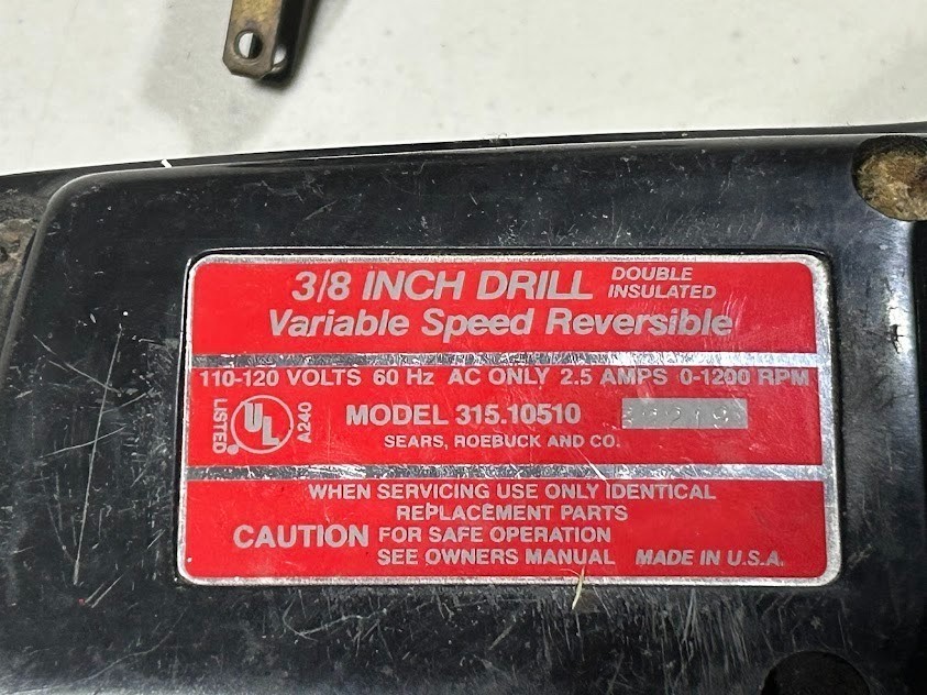 3/8 Inch Drill Variable Speed Reversible