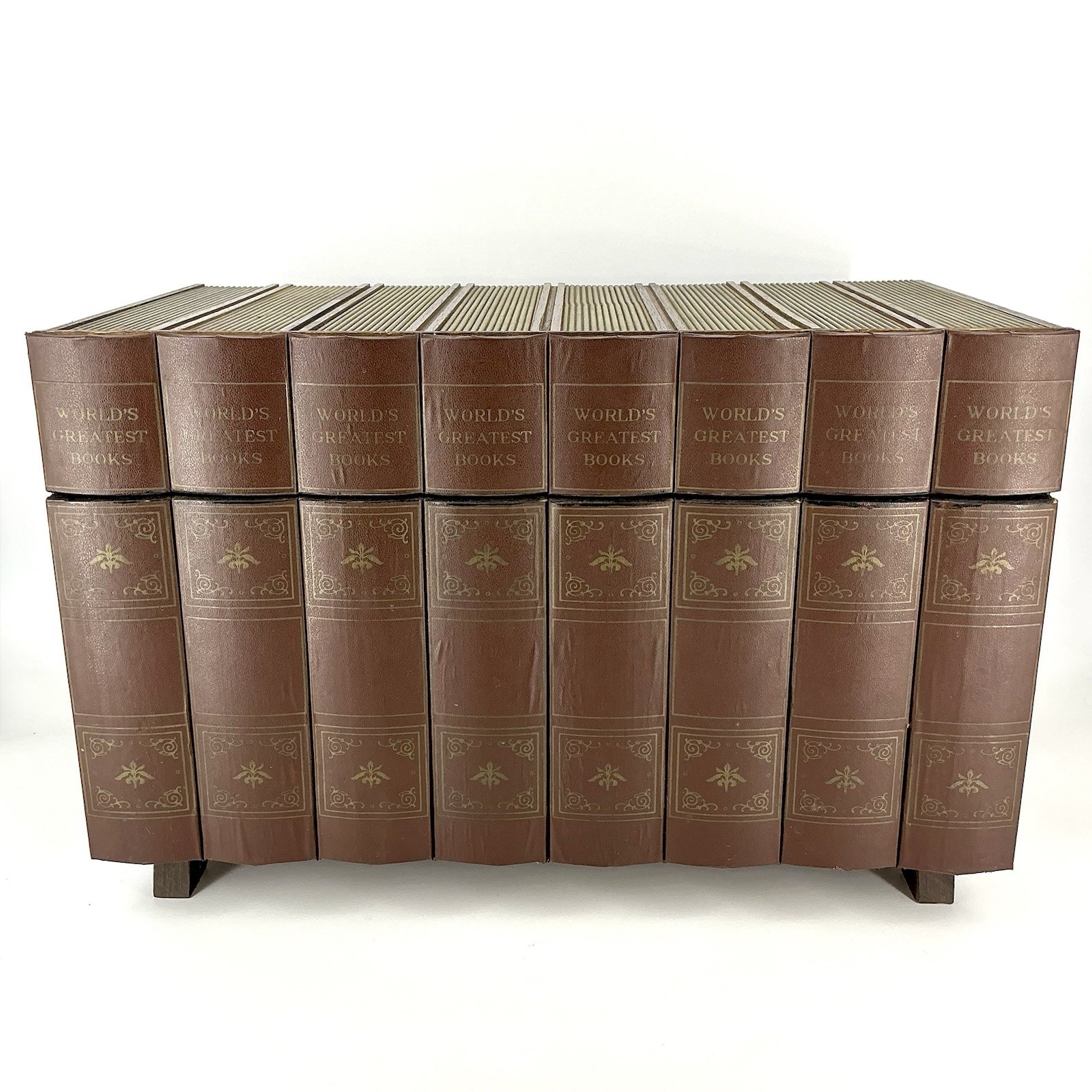 Vintage Midcentury Karoff Mini Bar Faux Books Liquor Cabinet MCM 1950s