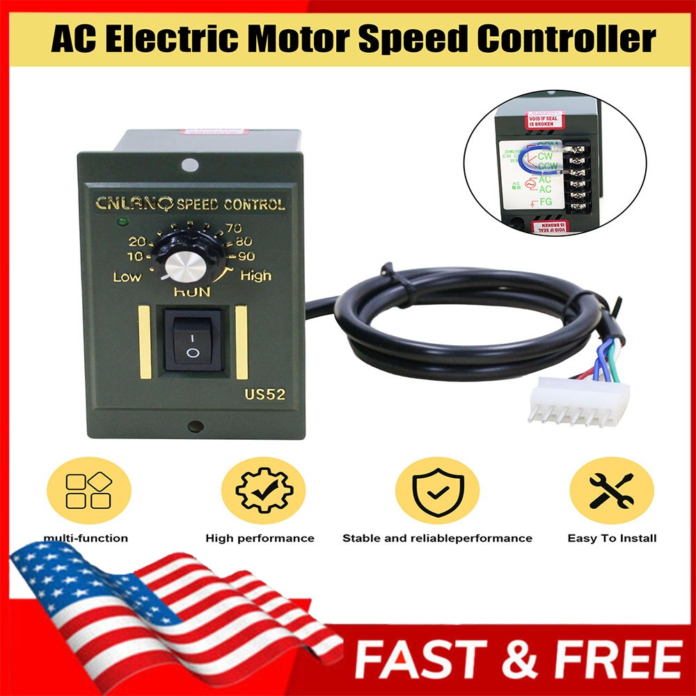 110V AC 120W Electric Motor Speed Controller Reversible Switch Regulator Switch