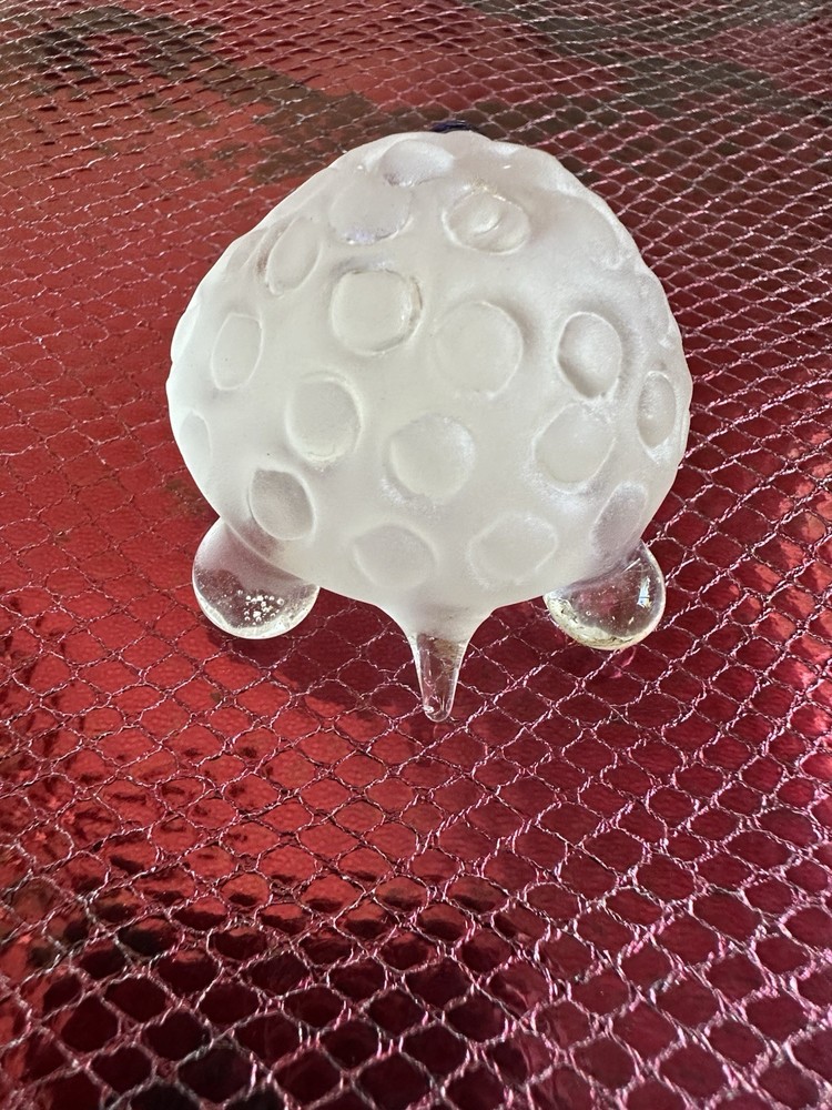 Frosted Crystal Turtle Figurine
