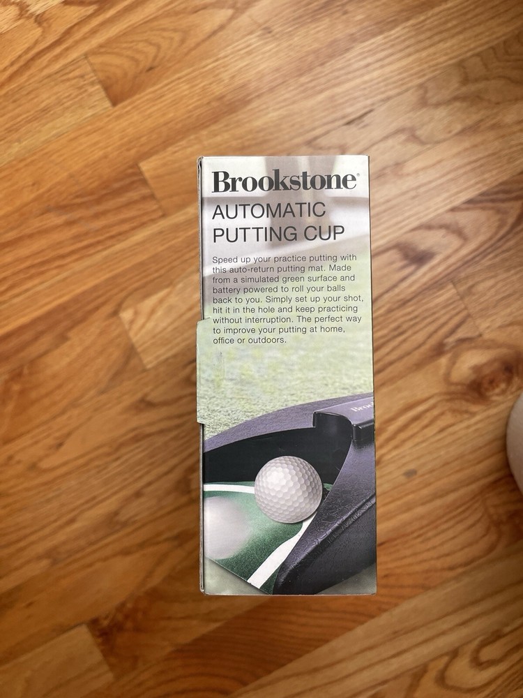 Brookstone Cordless Automatic Putting Cup Portable & Lightweight