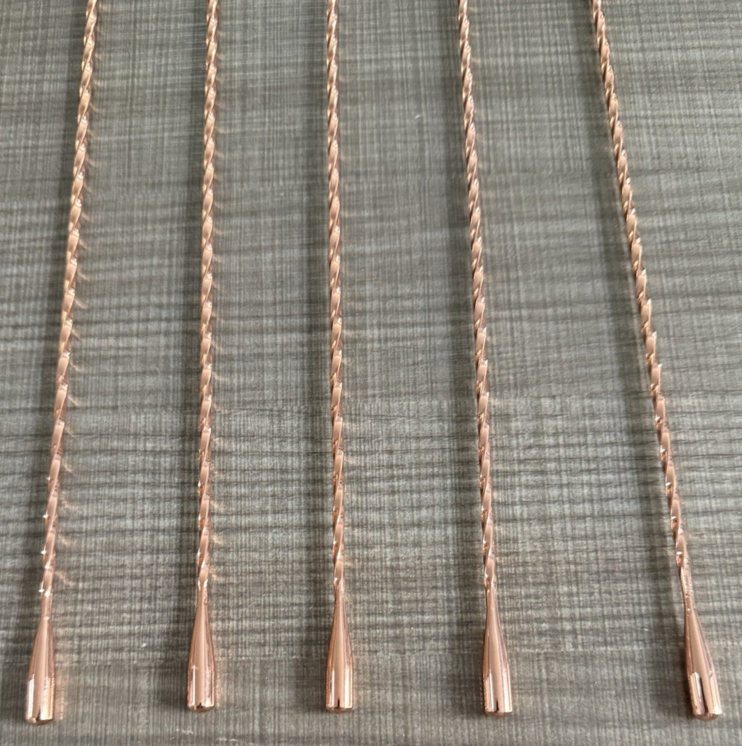 16 Inches Bar Spoon, Long Handle Mixing Stirrers for Drinks,Stainless Steel Gold