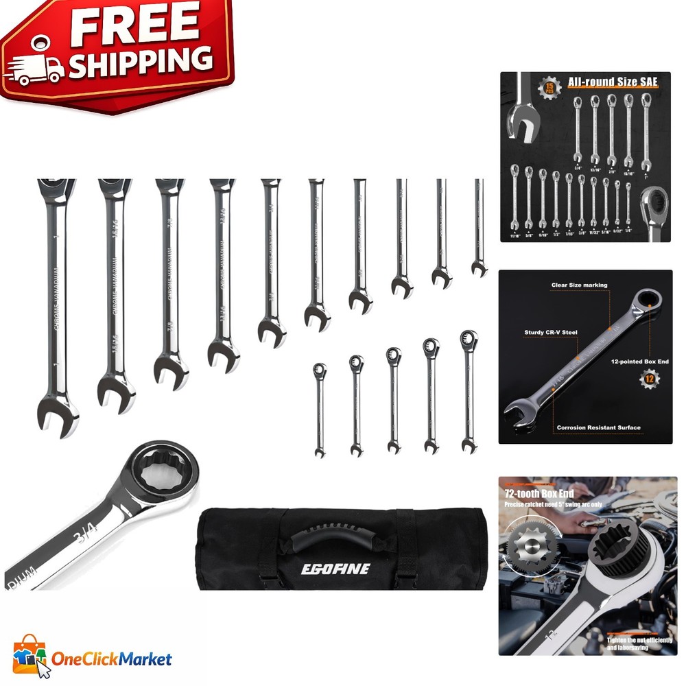 Ratcheting Wrench Set