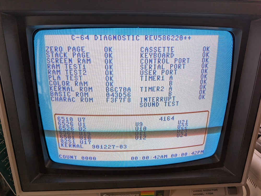 Commodore 64 - Fully tested, missing screws