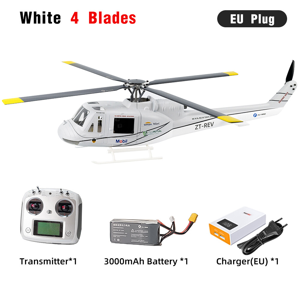 Fly Wing UH1 V4 10CH GPS 3D One Key Return Hovering RC RTF Helicopter 2 Blades