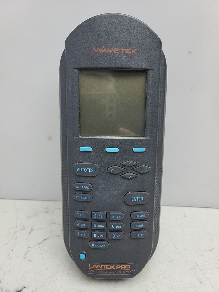 Wavetek Lantek Pro & Lantek Pro XL 100 MHZ LAN Cable Testers Used Untested