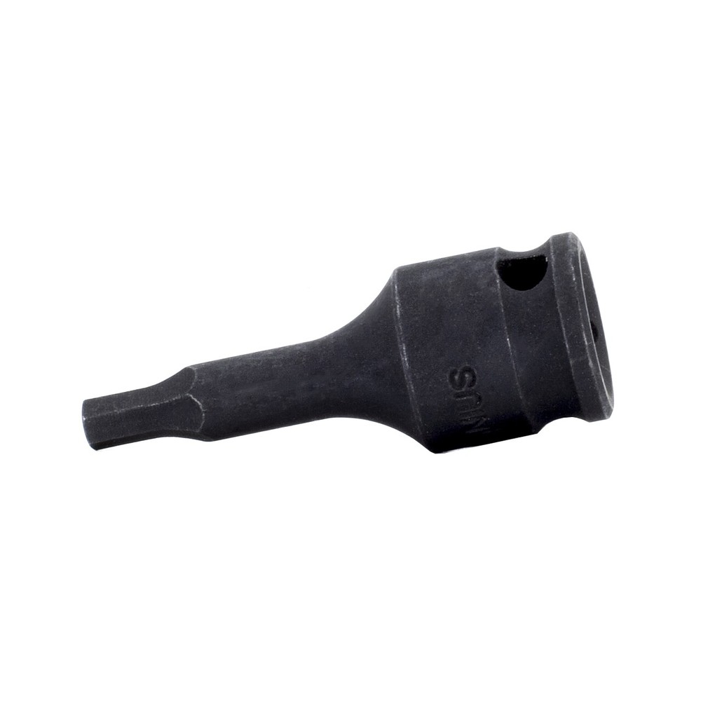 Genius Tools 3/8" Dr. 7/32" Hex Impact Bit Socket, 52mmL (CR-Mo) - 365207