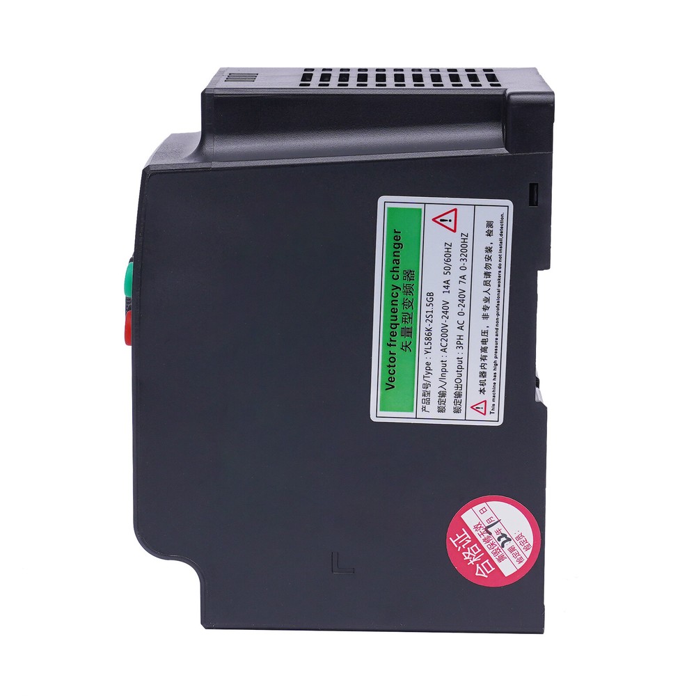 2 HP 3 Phase Motor Variable Frequency Drive VFD Speed Controller 220VAC 1.5KW 7A