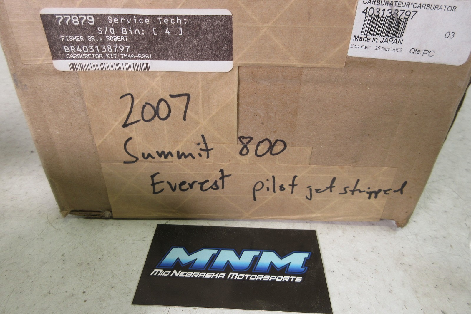 Ski-doo summit 800r x xrs GENUINE GM40-B361 Intake Carb Carburetor 403138797 Set