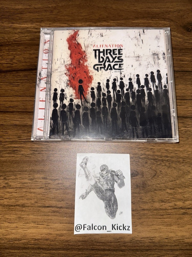 Three Days Grace Alienation Signed CD Exclusive 2025 Band Signed Adam Gontier
