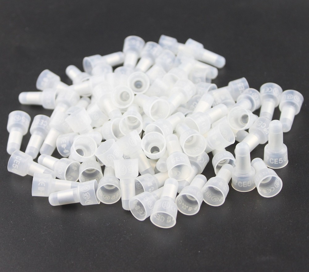 1000pcs Transparent CE5 Protective Closed End Wire Crimp Connector Cap (1000pcs)