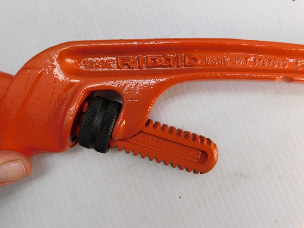 Ridgid Offset Pipe Wrench, E14, Heavy Duty, Restored