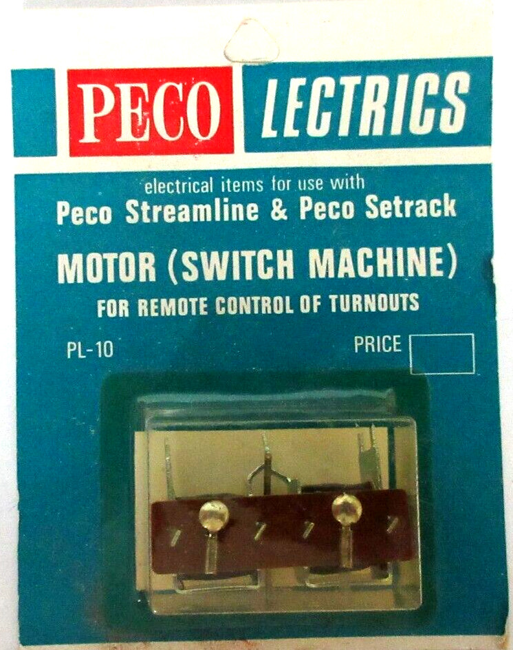 PECO LECTRICS MOTOR SWITCH MACHINE Ref PL 10 COMPATIBLE HO, OO,  O &  N