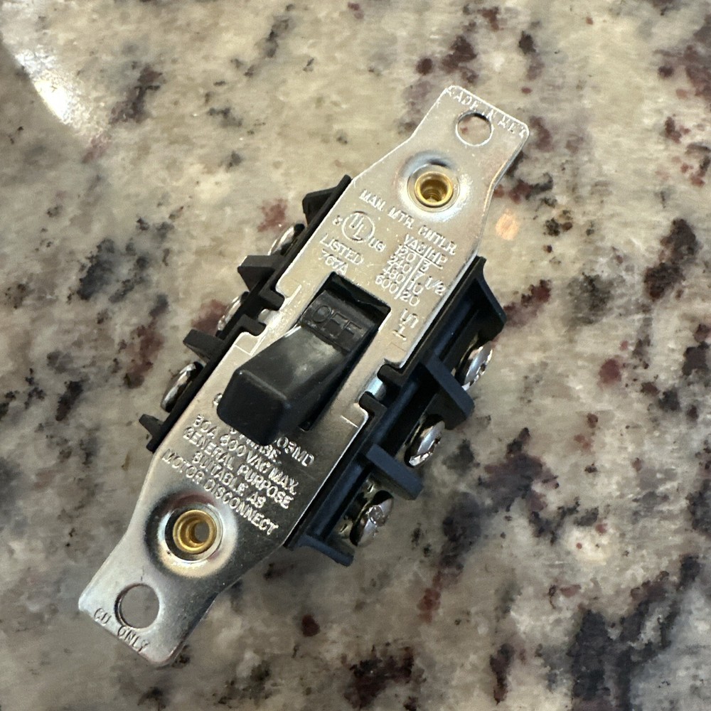 Legrand Pass & Seymour Manual Controller Switch 3 Phase 3 Pole 30 Amp