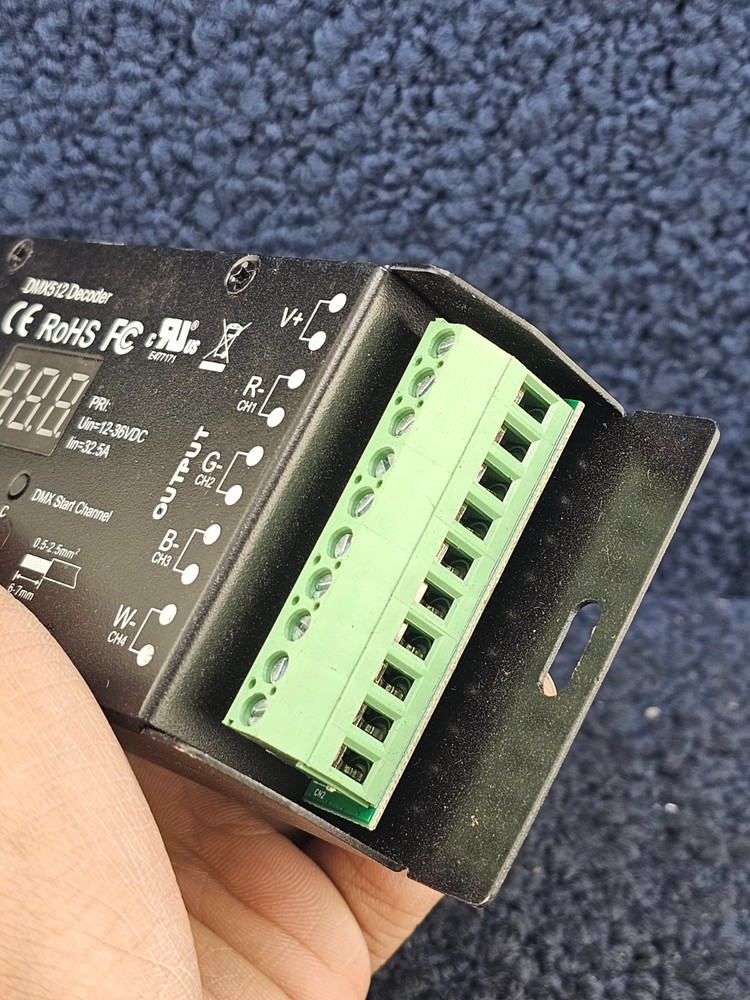 DMX512 Decoder 6CH Channel RGBW Controller LED Stage DJ Lighting CMOS Output