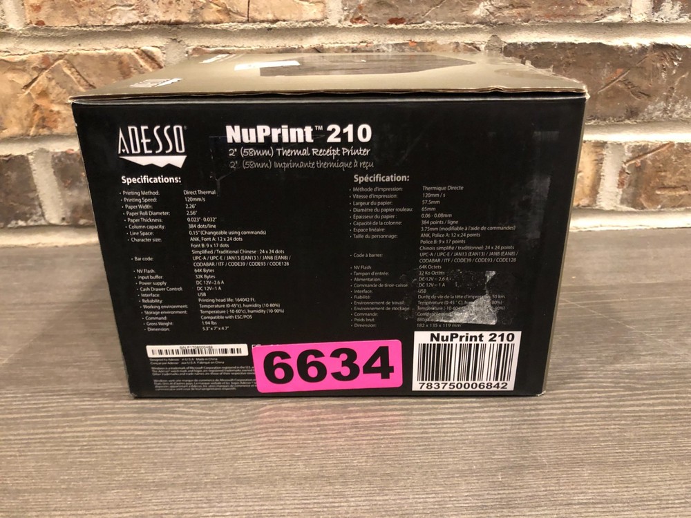 2" Thermal Receipt Printer USB POS System Compatible Cash Drawer Support