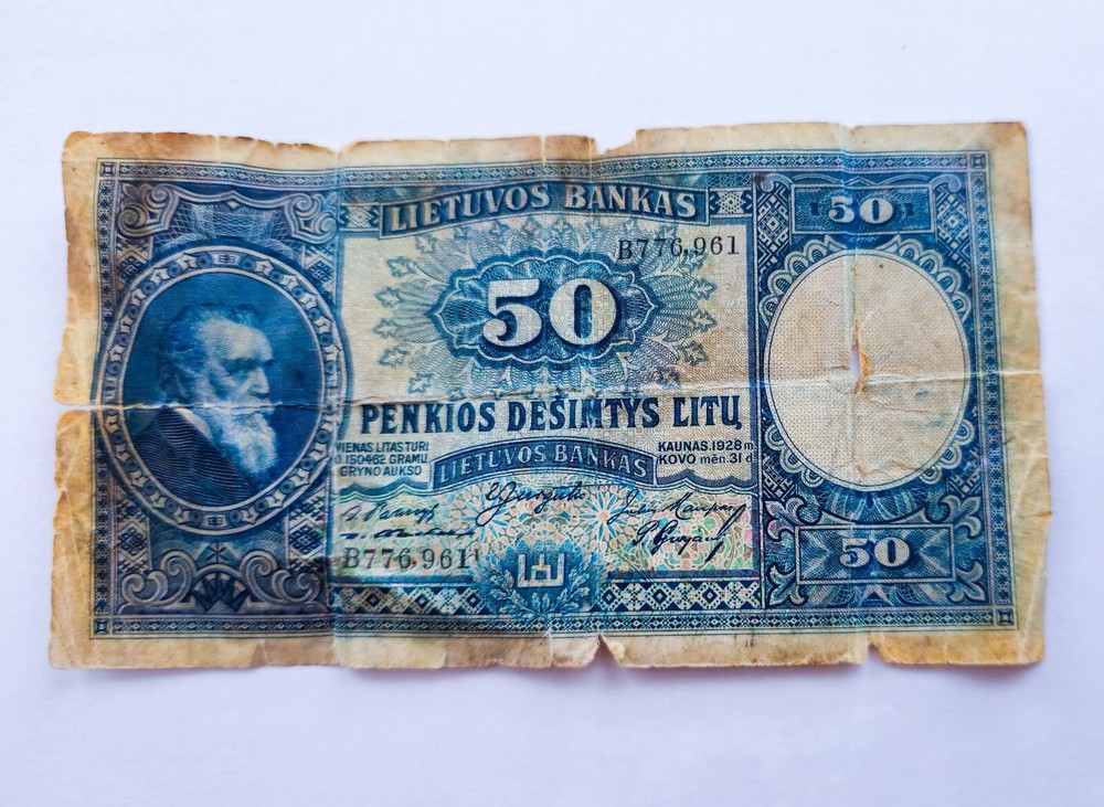 Lithuania 1928 50 litu