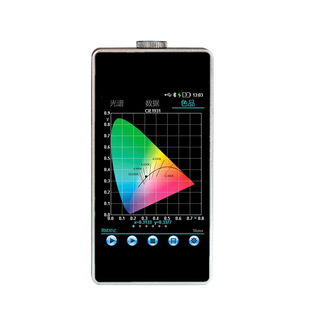 Spectrometer Spectral Illuminometer with X,Y Repeatability ±0.0005 Touch Screen