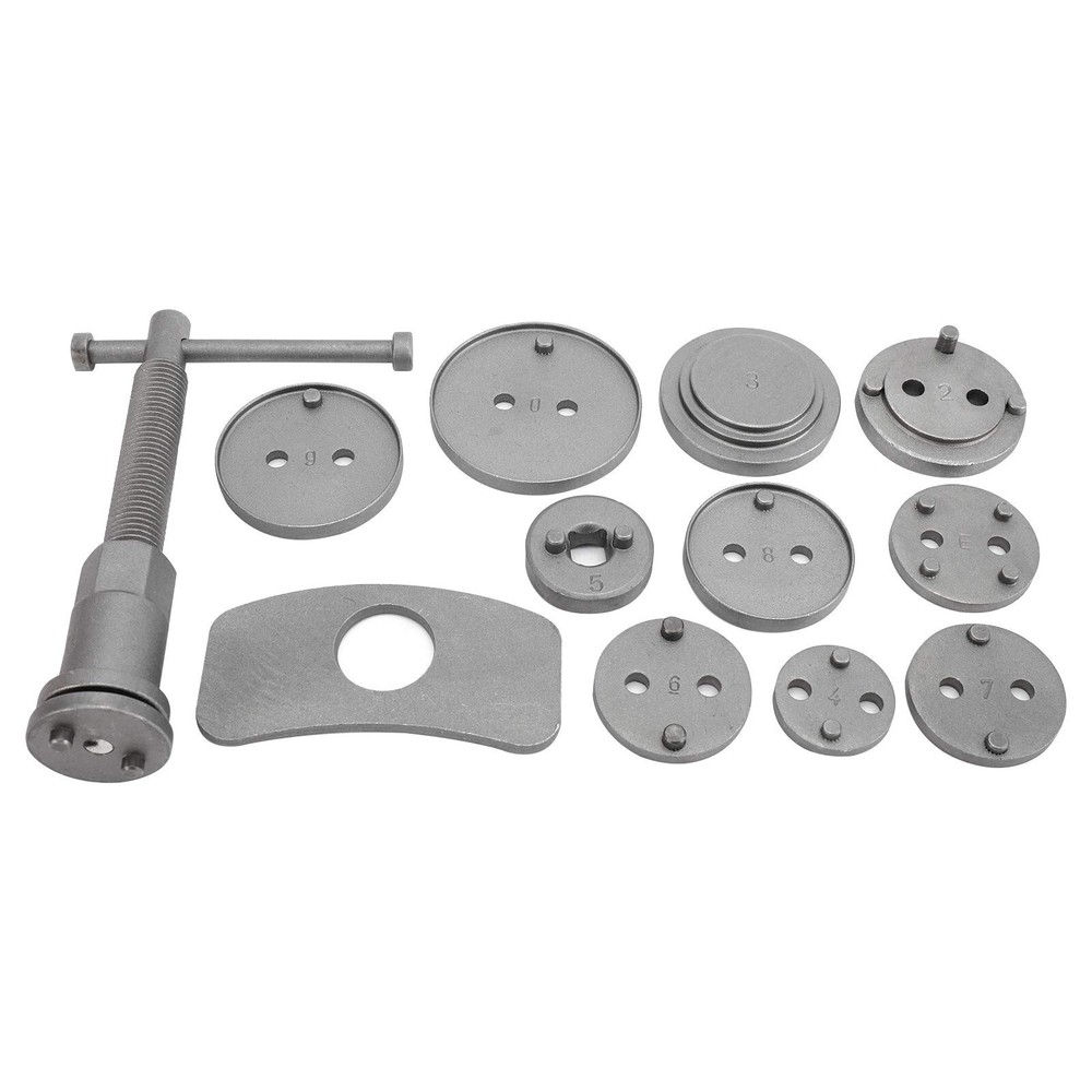 12Pcs Car Disc Brake Caliper Rewind Tool Piston Compressor Wind Back Repair Kit