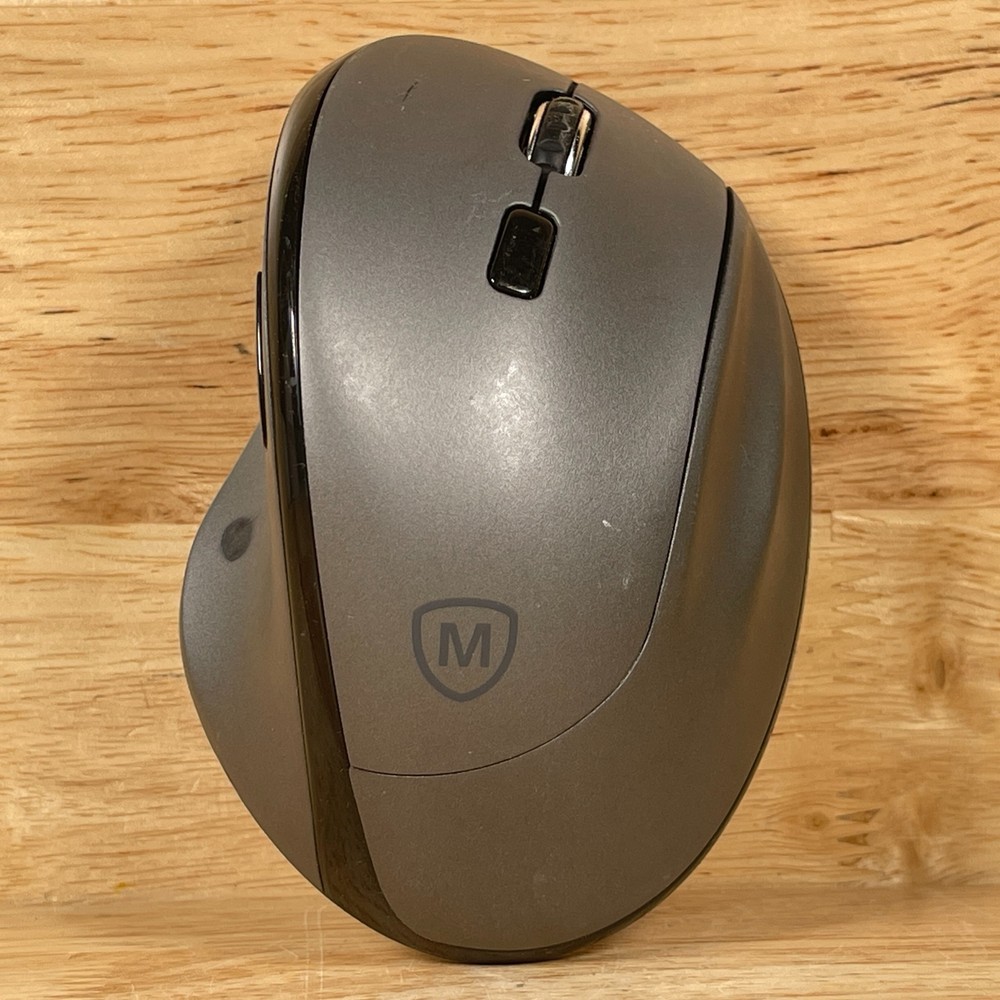 Micropack MP-V01W Gray USB Wireless 6-Buttons Ergonomic Vertical Optical Mouse