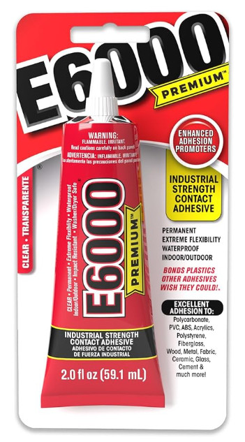 Eclectic E6000 Premium Clear Adhesive With Nozzle Tip-2oz