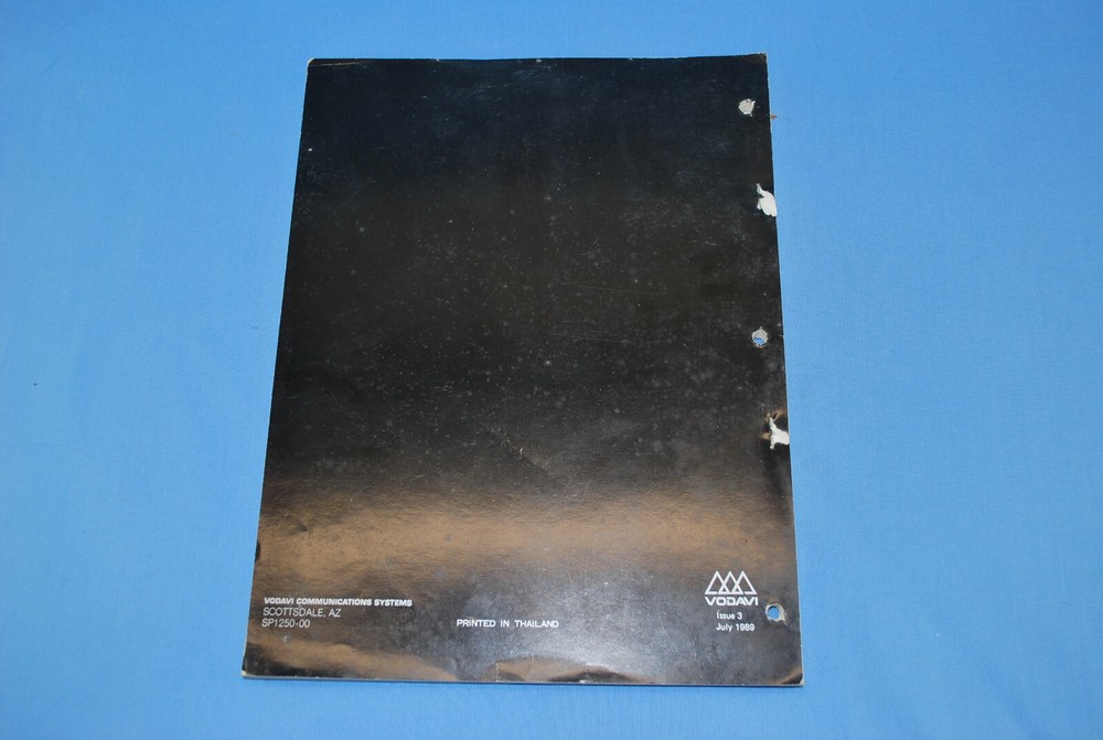 VODAVI Starplus 1224EX Communication Systems Manual Electronic Key System Book
