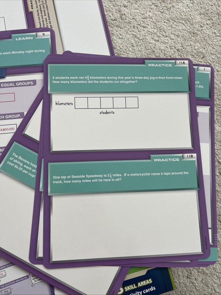 Lakeshore Bar Model Activity Cards Learning Step-By-Step Unused