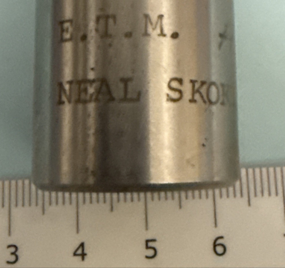 E.T.M. #4 Arbor Neal Skokie Precise Solid Socket with Morse Taper #4