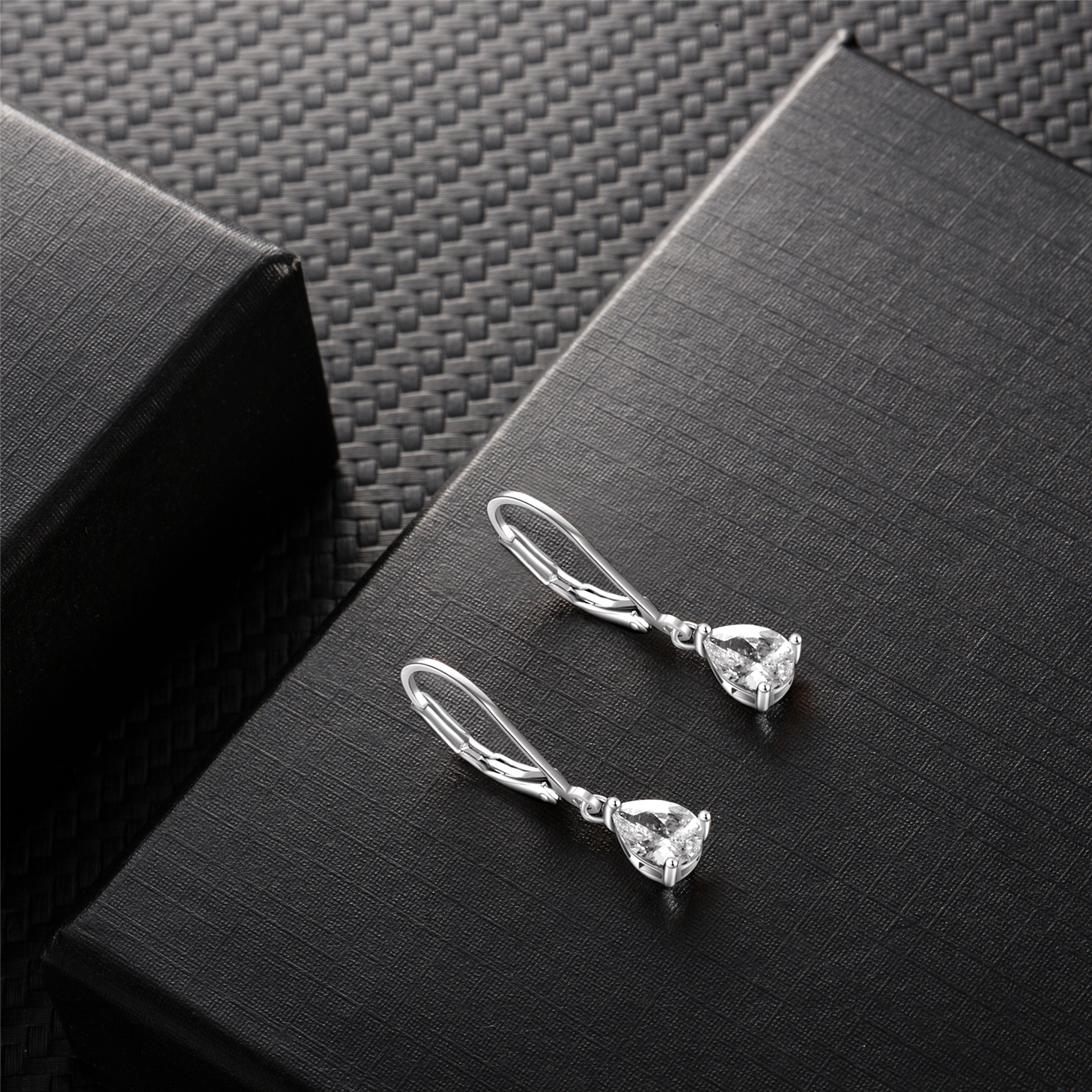 Buyless Fashion Girls And Women Teardrop Dangle Earrings With Leverback CZ Stone