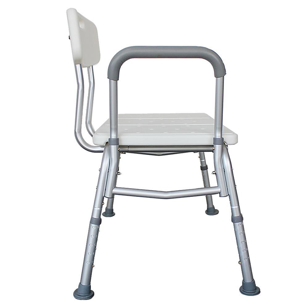 Heavy Duty Bath Tub Medical Transfer Bench Stool Shower Chair 10 Height White