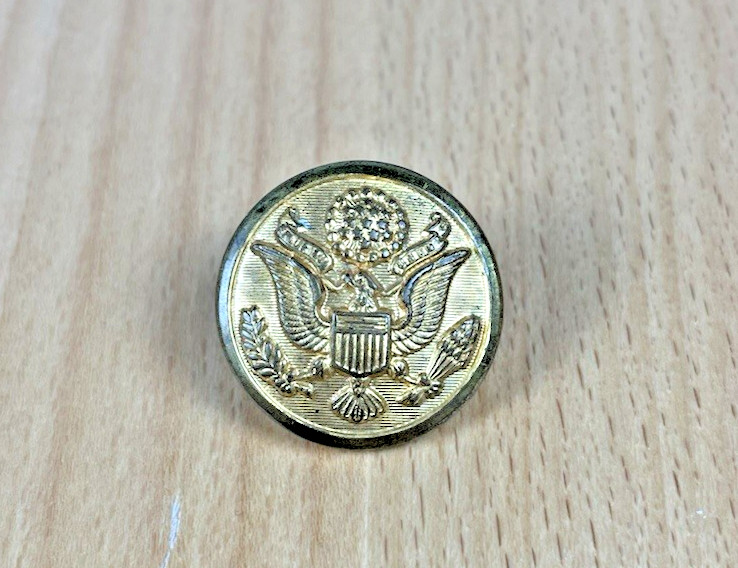 U.S. Army Military Uniform Brass Great Seal Button "Special Make" - Vintage