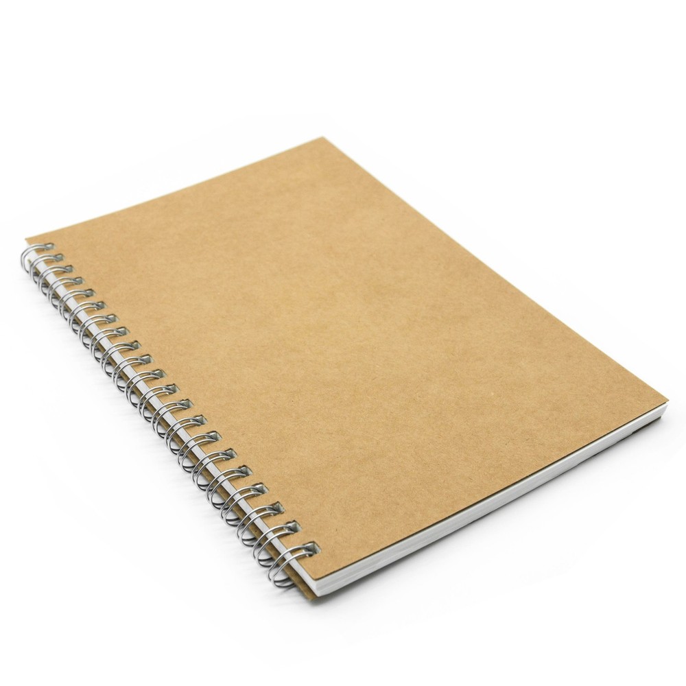 Spiral Notebook Journal 100 Pages 7.5x5.1 Brown