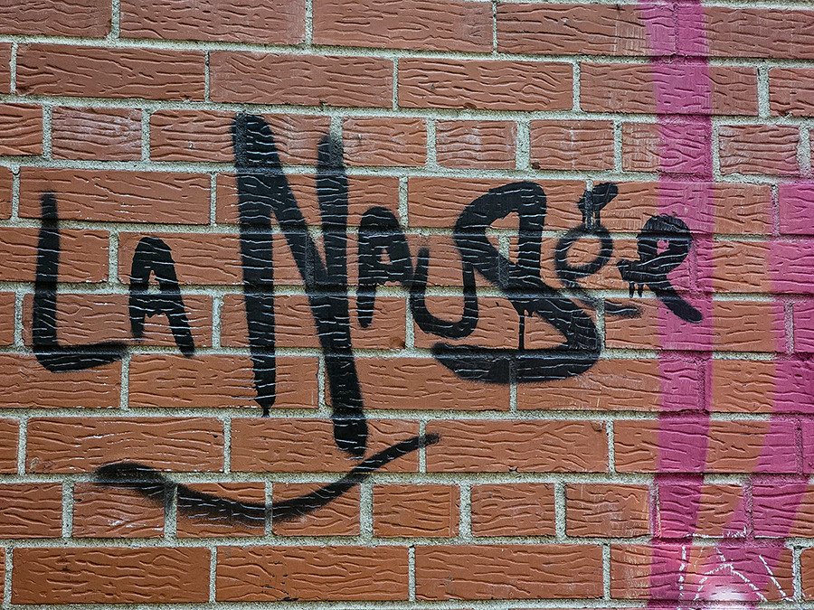La Nausee, Quebec Vinyl Sticker 4x5"