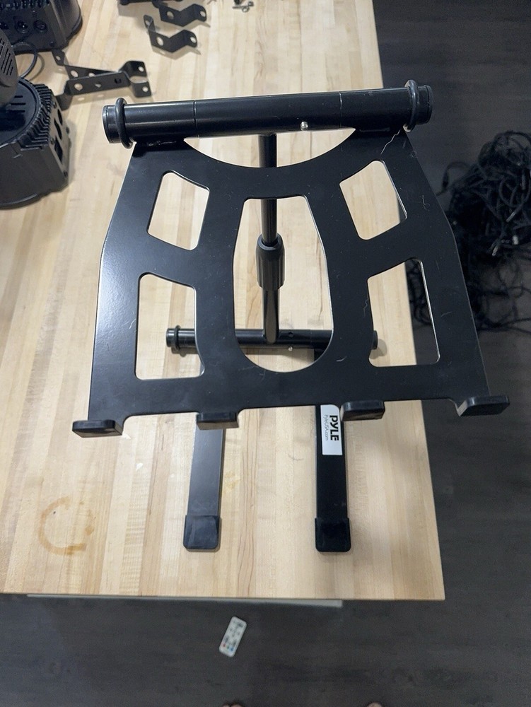 Pyle Portable Folding Laptop Stand Adjustable Angle, Folda