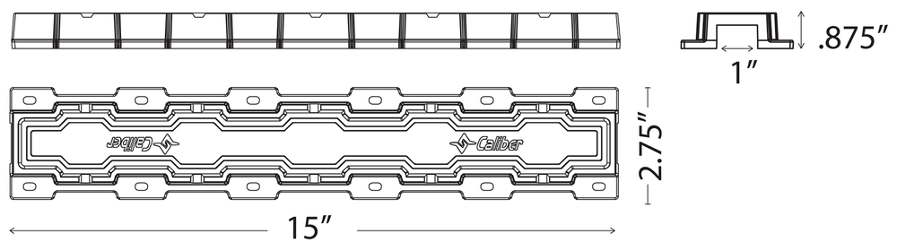 Caliber 13200 Trailer GRIPS (6 Pack) Black