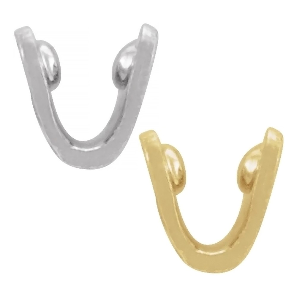 14K Gold & Sterling Silver Hoop Joint